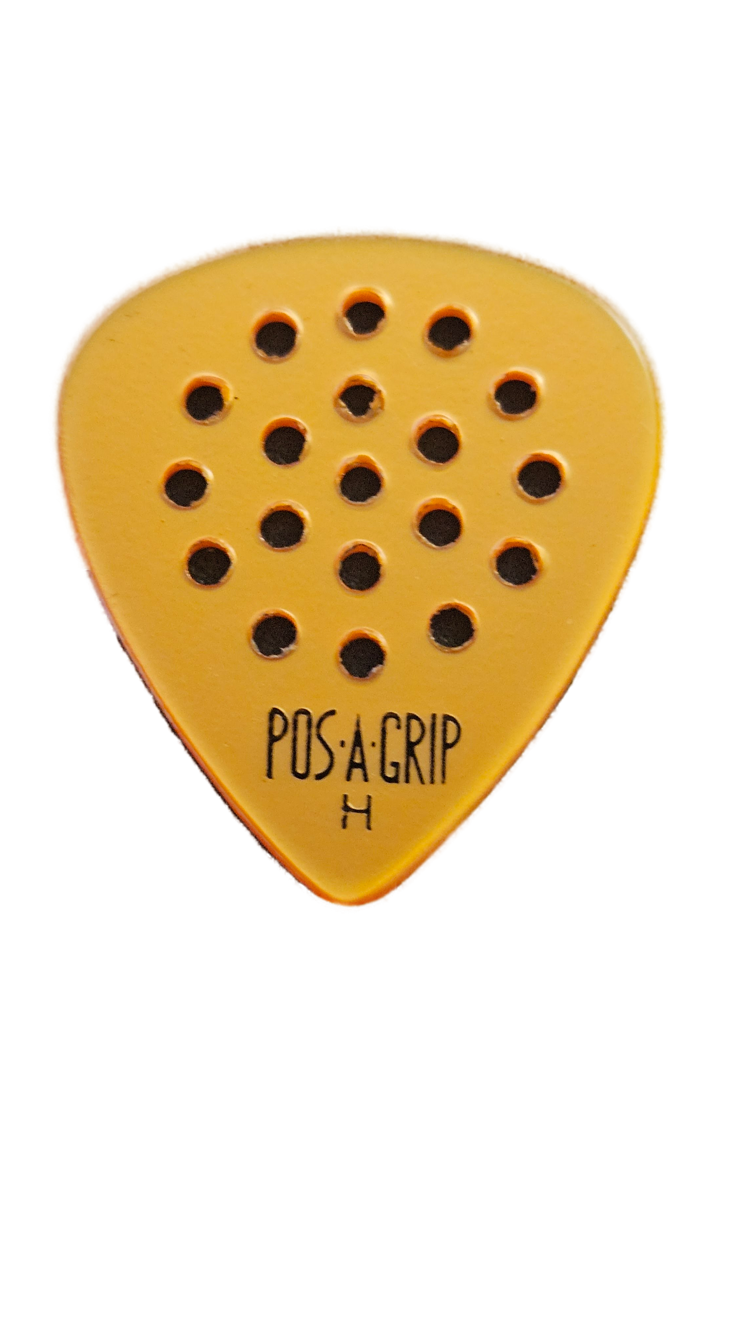Orange Pearl Pos-a-Grip Guitar Pick