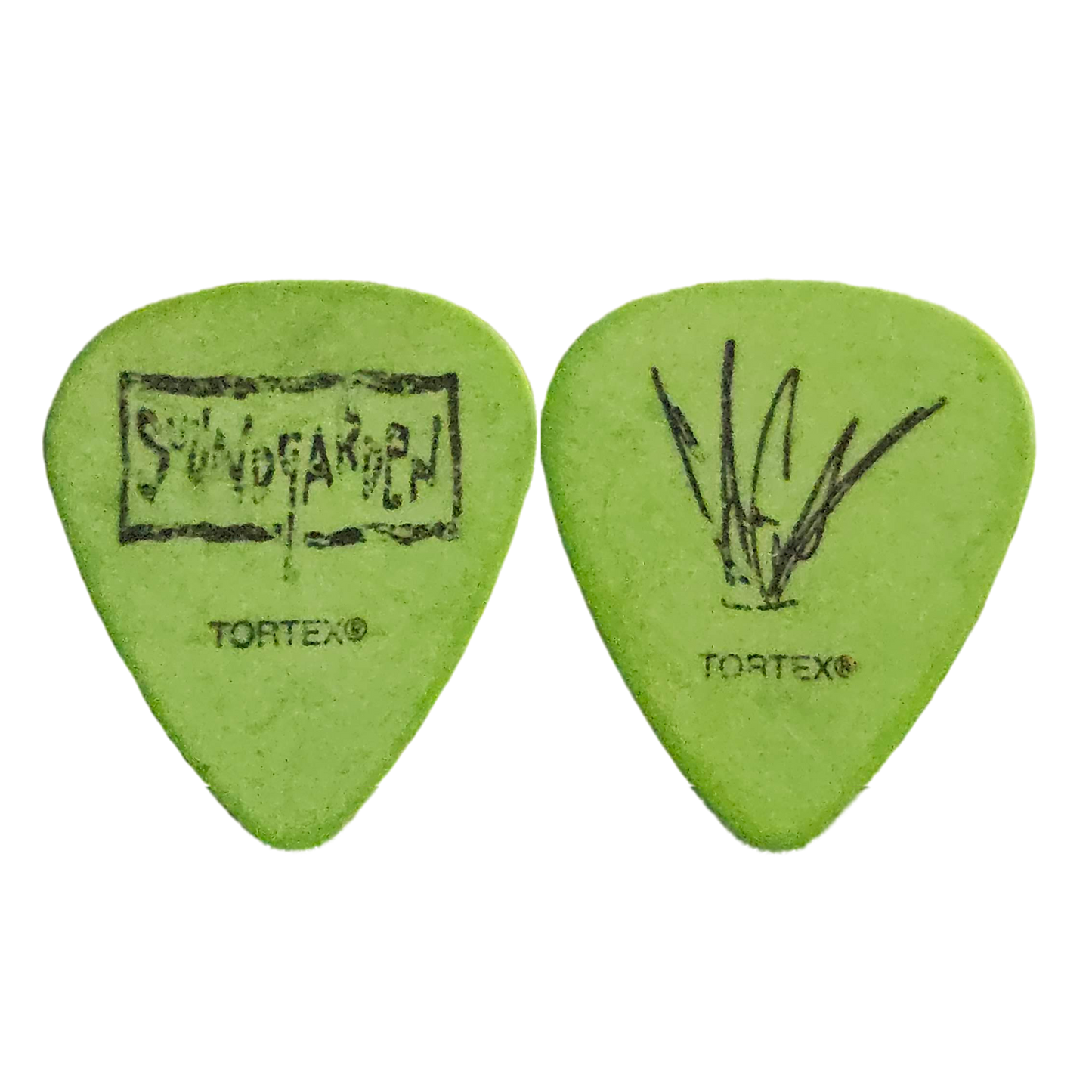 Soundgarden Green Guitar Pick — Used/Played