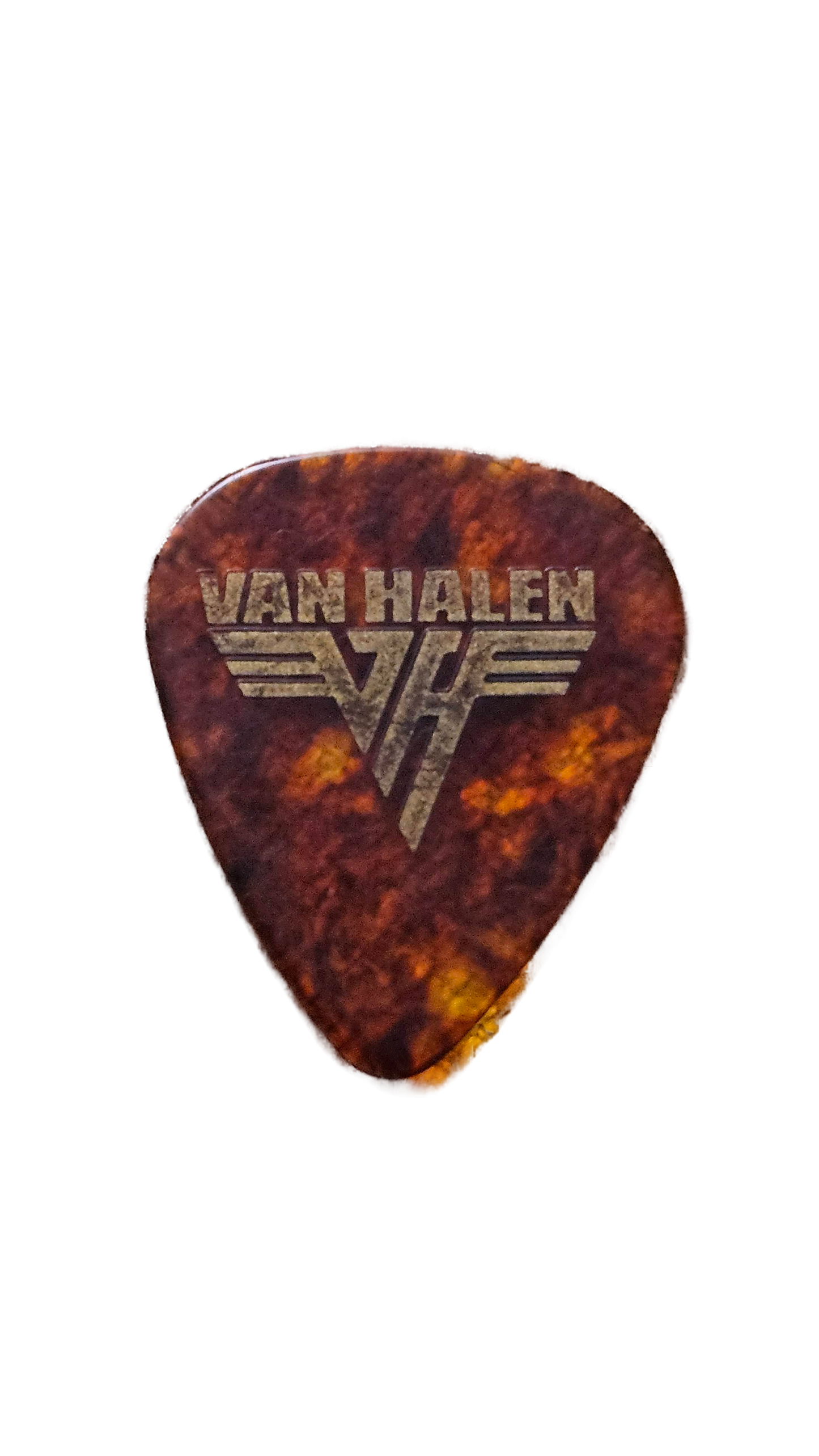 Van Halen Logo Tortoise Guitar Pick — Used/Played