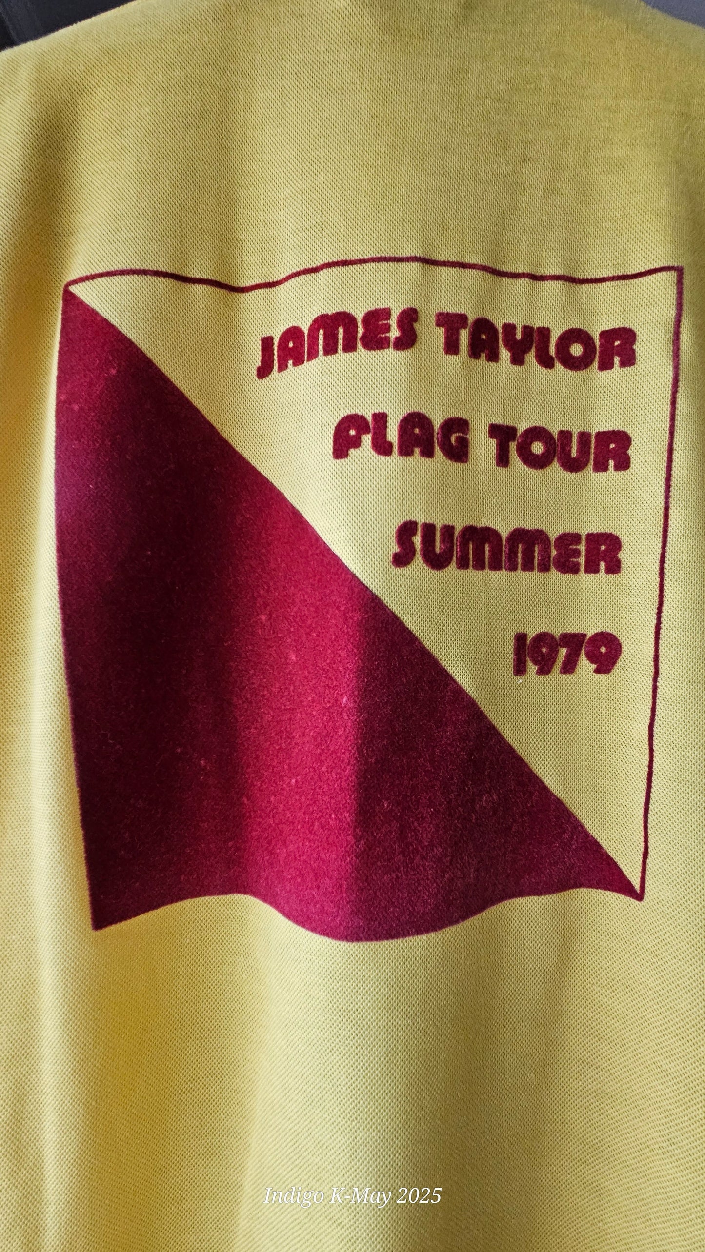 Showco James Taylor Flag Summer Tour Polo 1979 (Yellow)