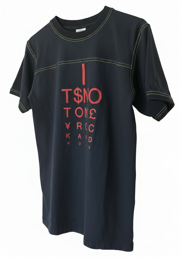 Rock-it-Cargo Crew Shirt - Black with Red Velvet Flocking (Bantams)