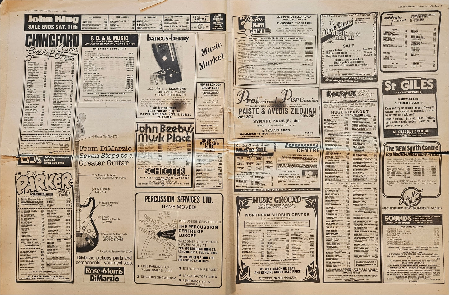 Melody Maker — August 11, 1979 | Bob Marley Cover, Led Zeppelin “In Through the Out Door” LP Review | Donnie “DK” Kretzschmar’s Closet