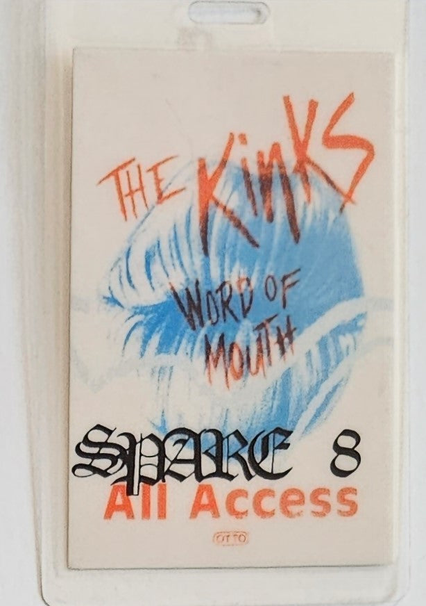 The Kinks Word of Mouth Tour All Access Pass – Spare 8 | Mike Ponczek's Closet
