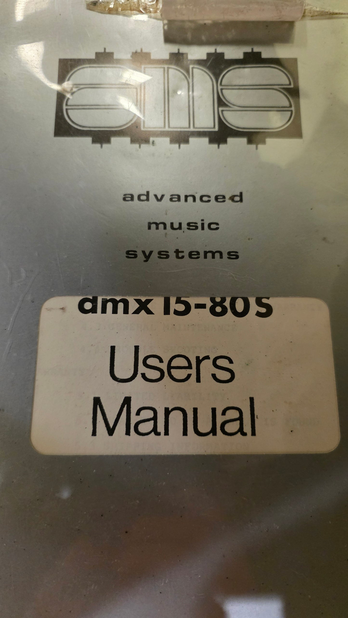 AMS DMX 15-80S Original User’s Manual | Donnie “DK” Kretzschmar’s Closet