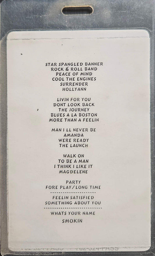 Boston – Photo ID All Area Access Laminate | Johnny "JW" Roberts Closet