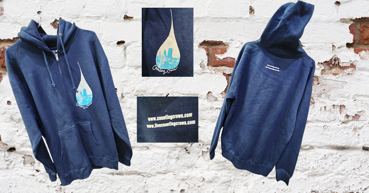 Counting Crows Teardrop Hoodie | Bruce Jones Closet
