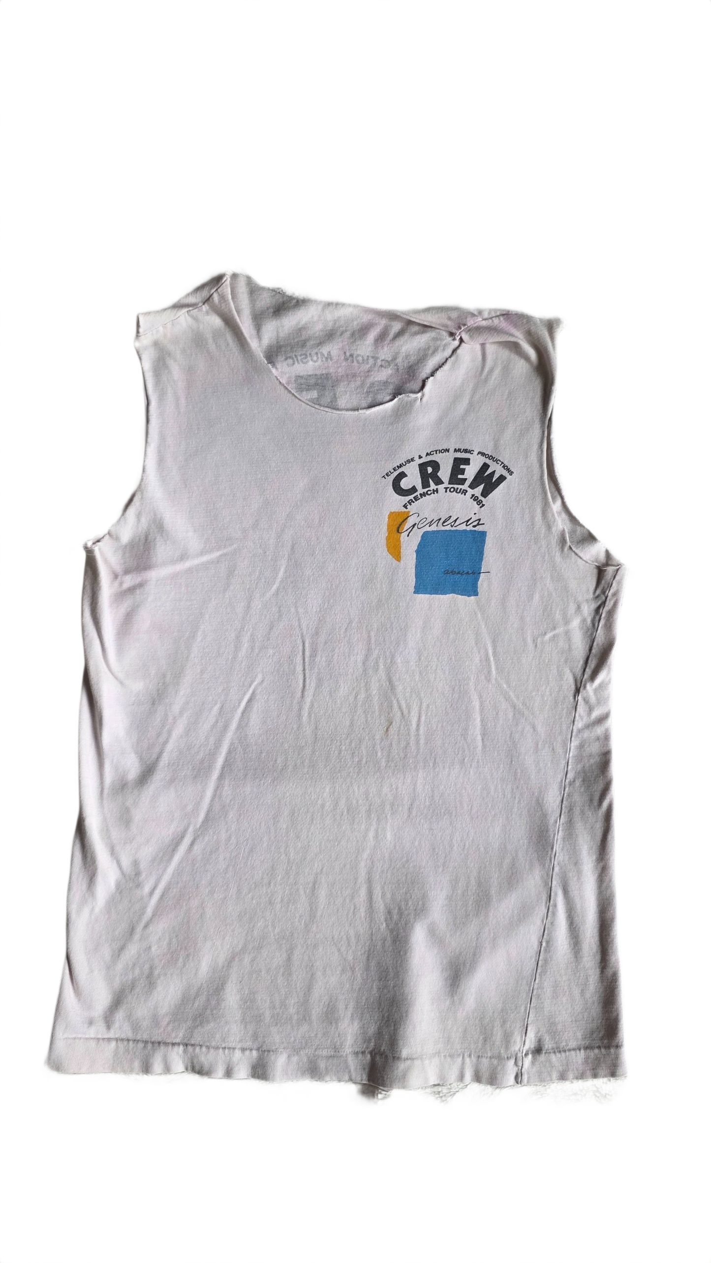 Genesis Abacab French Tour 1981 Crew Shirt