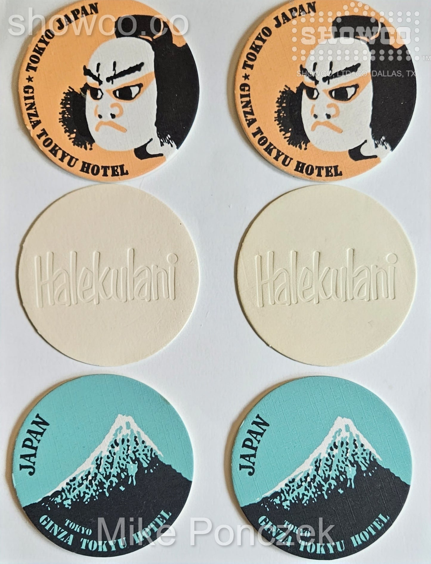 SHOWCO Road Coaster Collection — Japan & Hawaii Hotel Coasters | Mike “Dr. Funk” Ponczek’s Closet