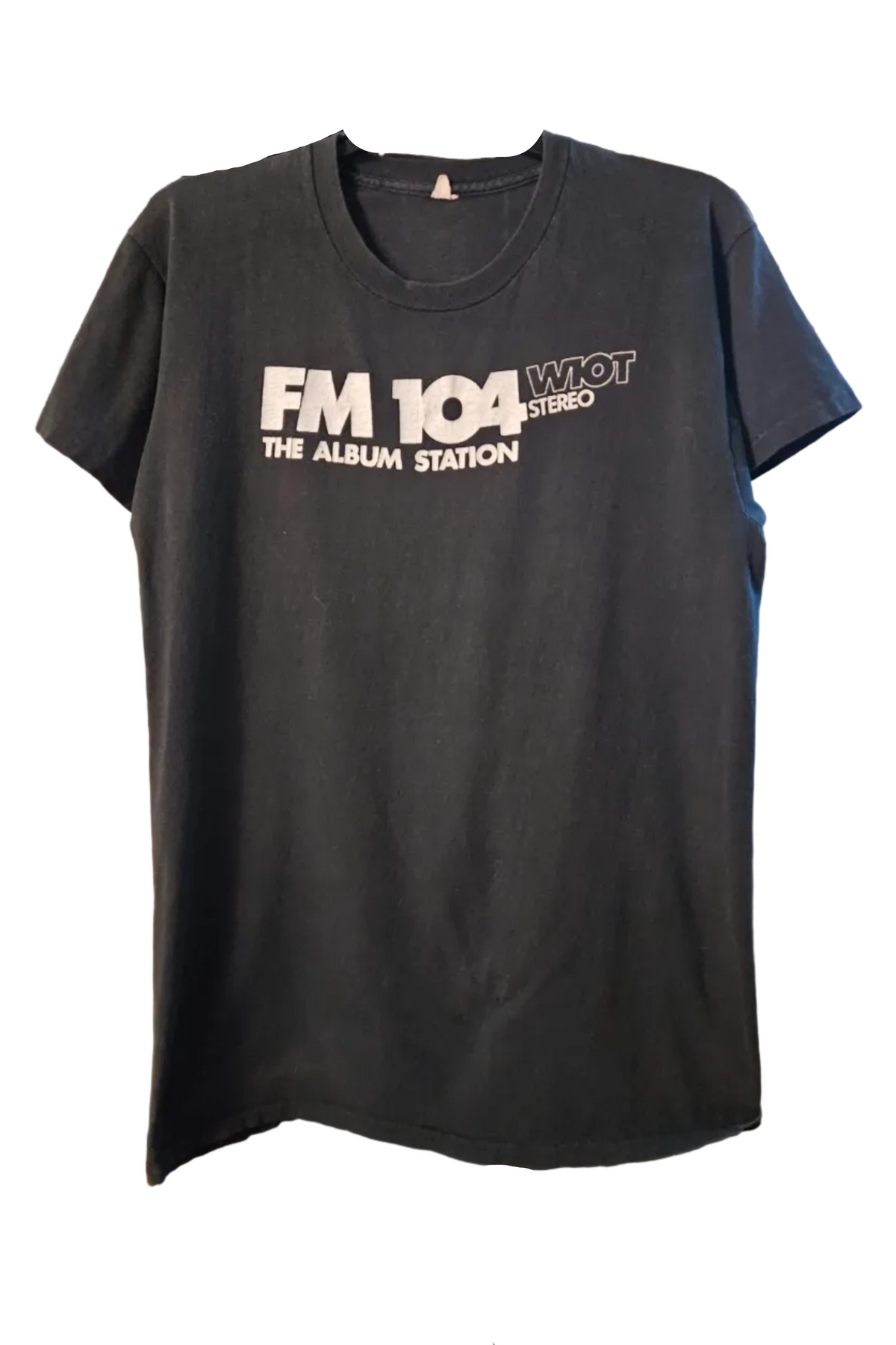 FM 104 “The Album Station” Vintage T-Shirt — original shirt photo from Bill Doc Gans collection