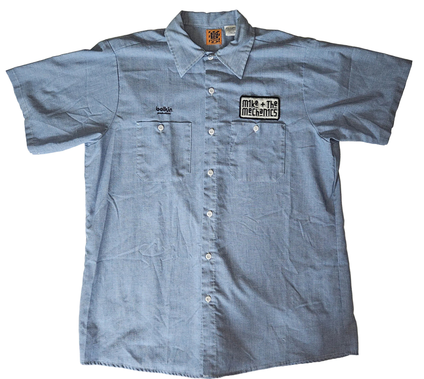 Mike + the Mechanics Belkin Productions Mechanic-Style Denim Crew Shirt