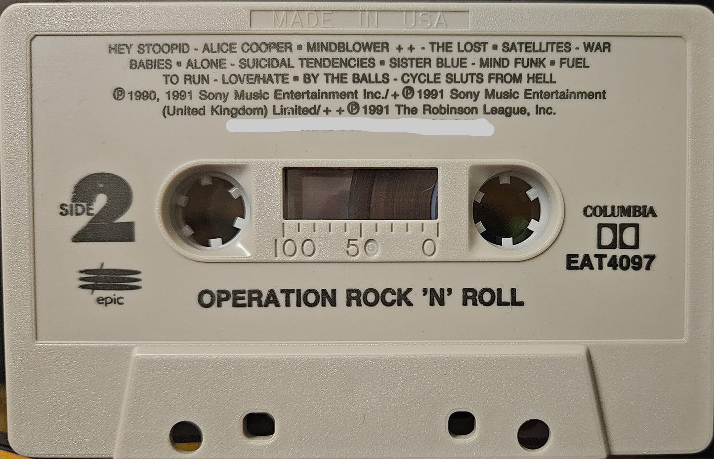 NEW SEALED - Operation Rock & Roll 1991 Giveaway Cassette Tape (14-Song Demo) Judas Priest, Motörhead & More