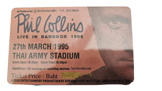 Phil Collins 1995 Bangkok Ticket/Pass