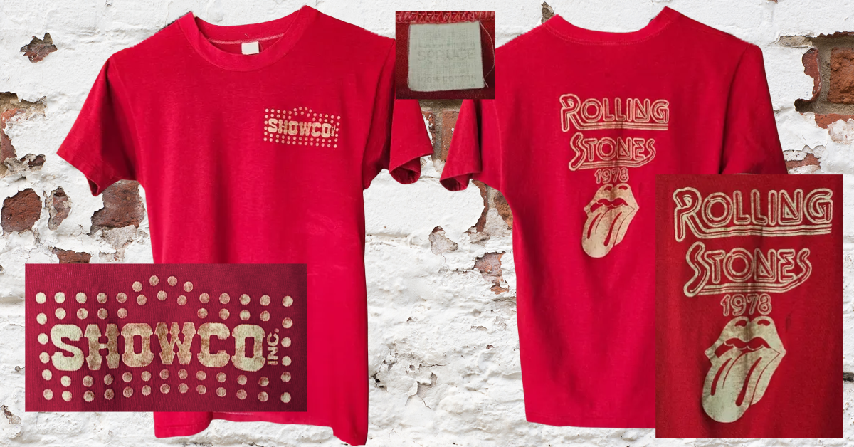 Showco - Rolling Stones 1978 Vintage Tee
