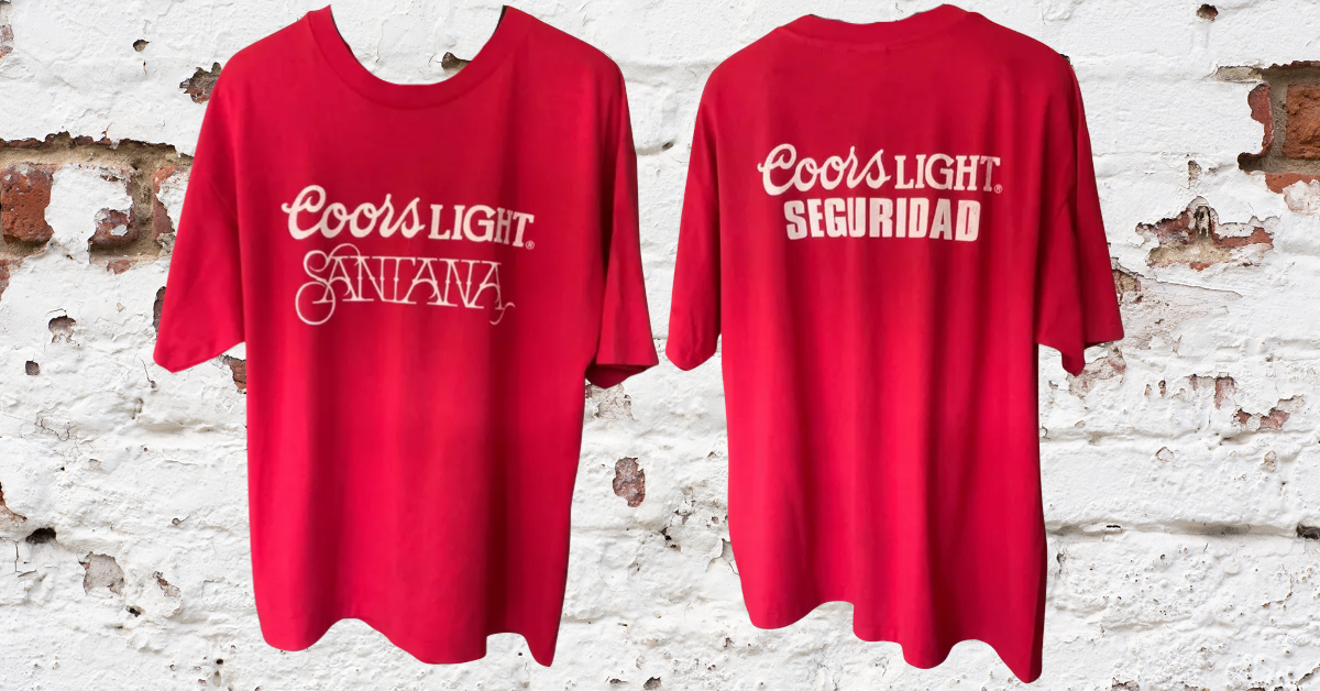 SANTANA Coors Light - Seguridad/Security Crew Shirt