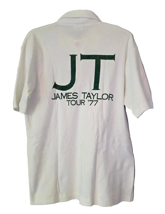 Showco James Taylor Tour '77 Polo — White/Green | Doc Gans Collection