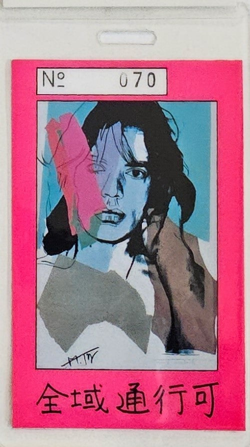 Mick Jagger – Japan Tour All Areas Laminate No. 070 | Mike Ponczek's Closet