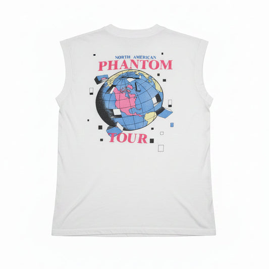 The Fixx Phantom North American Tour sleeveless tee - back with globe graphic