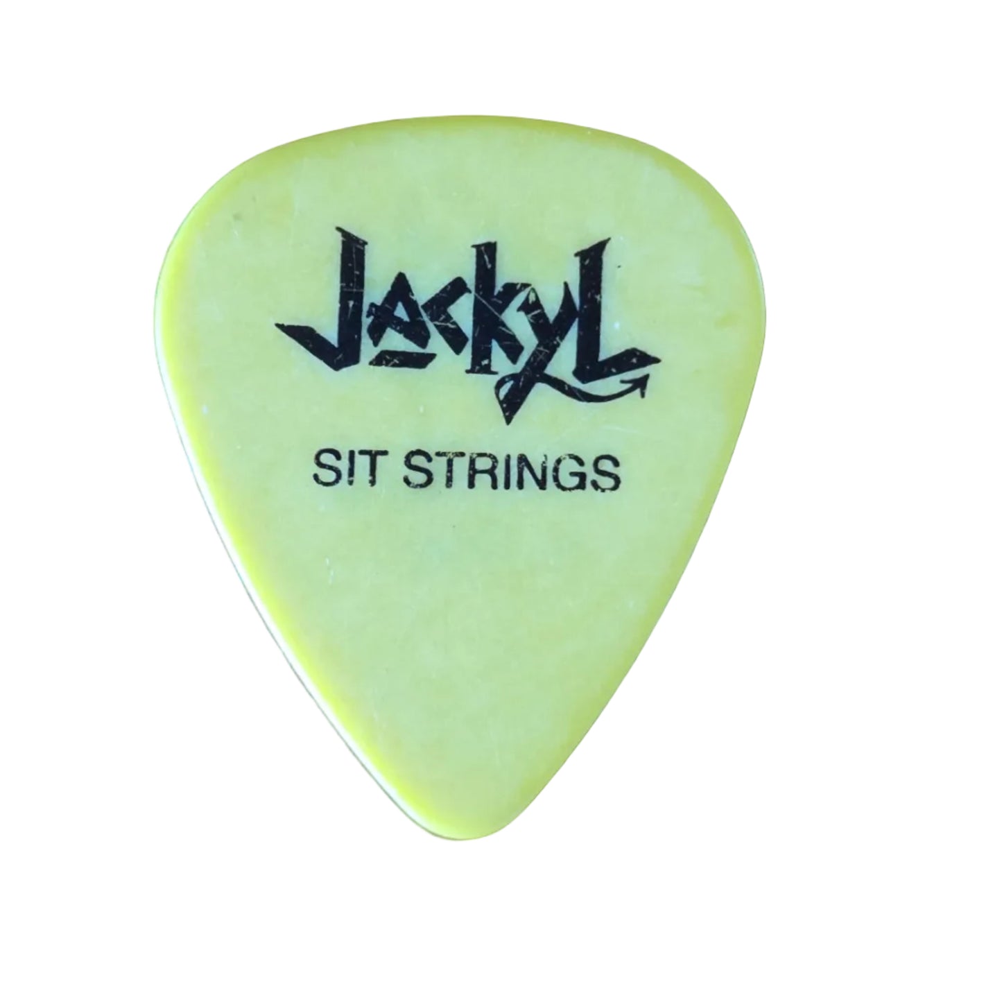 Jackyl Yellow Guitar Pick — "Push Comes to Shove" Tom Cole Signature