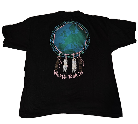Neil Young & Booker T. and the M.G.’s 1993 World Tour Tee — reverse or detail view