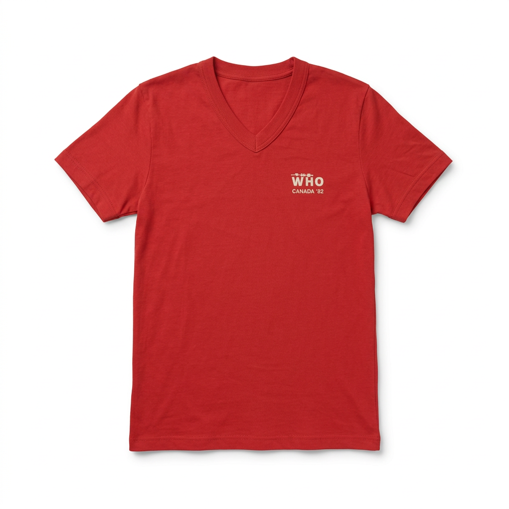 The Who 1982 Toronto Exhibition Stadium V-Neck Tee — full view