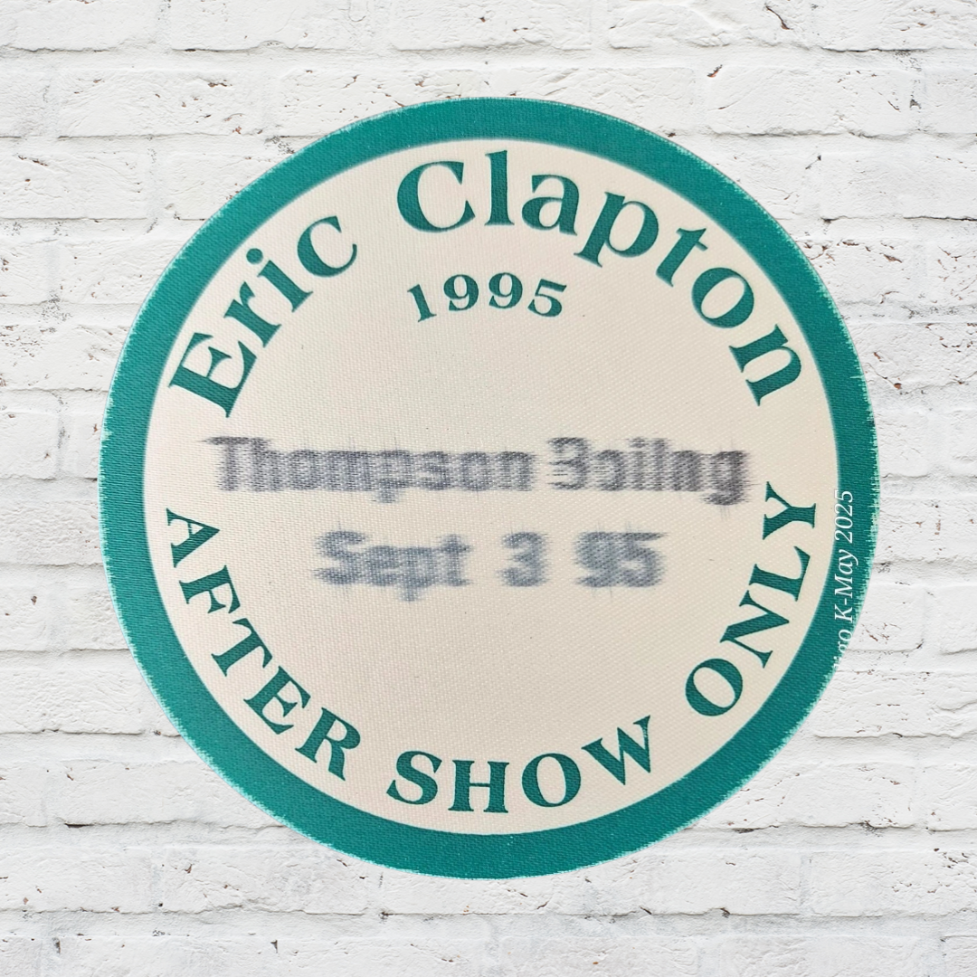 Eric Clapton After Show Only Backstage Pass (1995, Knoxville, TN)