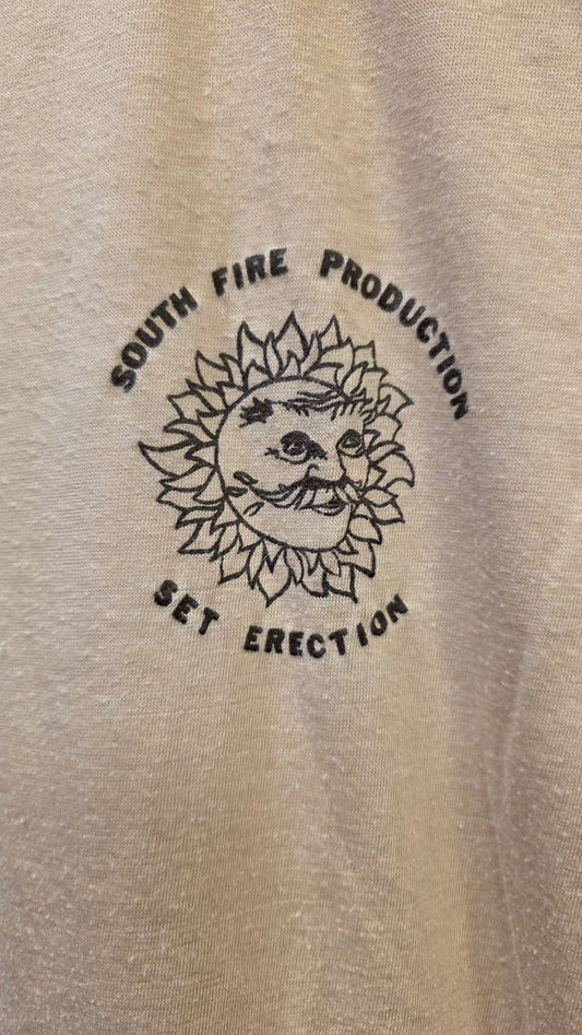 South Fire Production "Set Erection" Crew Tee – Bee Gees, Miami Stadium, October 6, 1979 – DK Collection