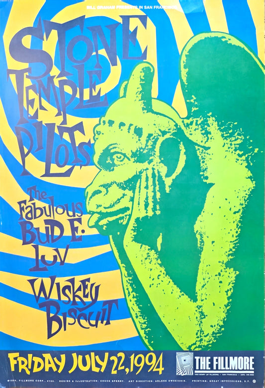 Stone Temple Pilots at The Fillmore — 1994 Original Chuck Sperry Poster | Bruce Jones Closet