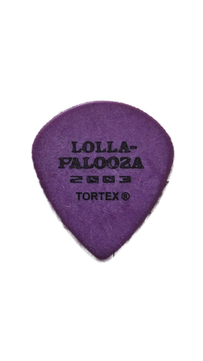 Tom Morello Audioslave Lollapalooza 2003 Guitar Pick (Purple)