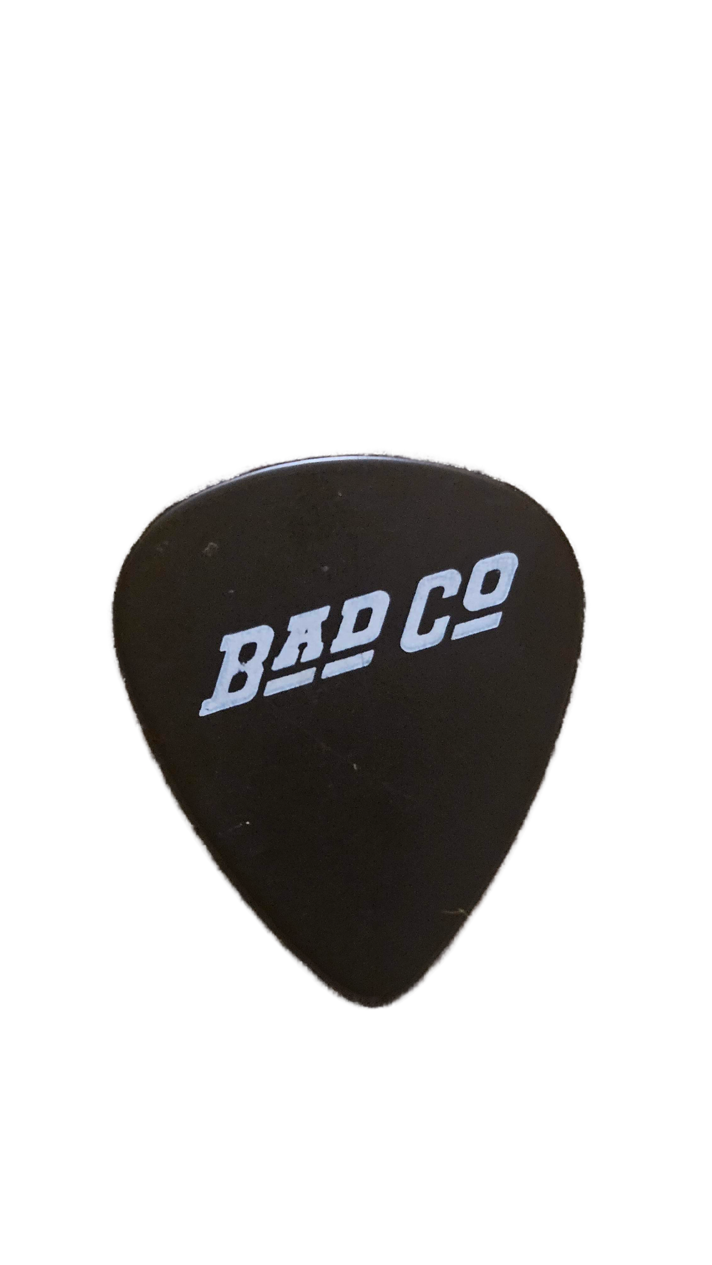 Bad Company Guitar Pick — Mick Ralphs (Black with White Text)