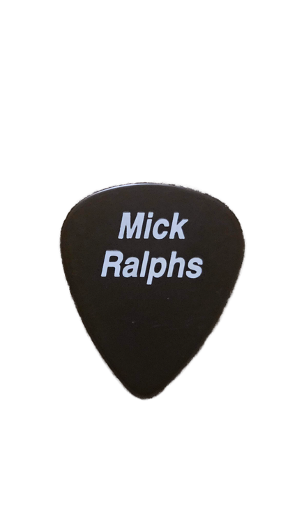 Bad Company Guitar Pick — Mick Ralphs (Black with White Text)