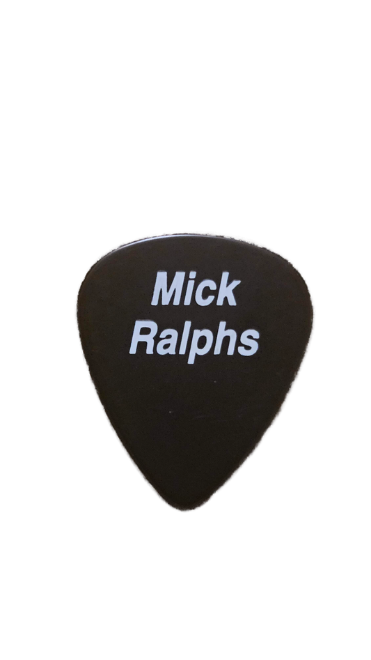 Bad Company Guitar Pick — Mick Ralphs (Black with White Text)