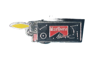 Marlboro Music Promo Lapel Pin — Bic Lighter Shape, New | Johnny “JW” Roberts Closet