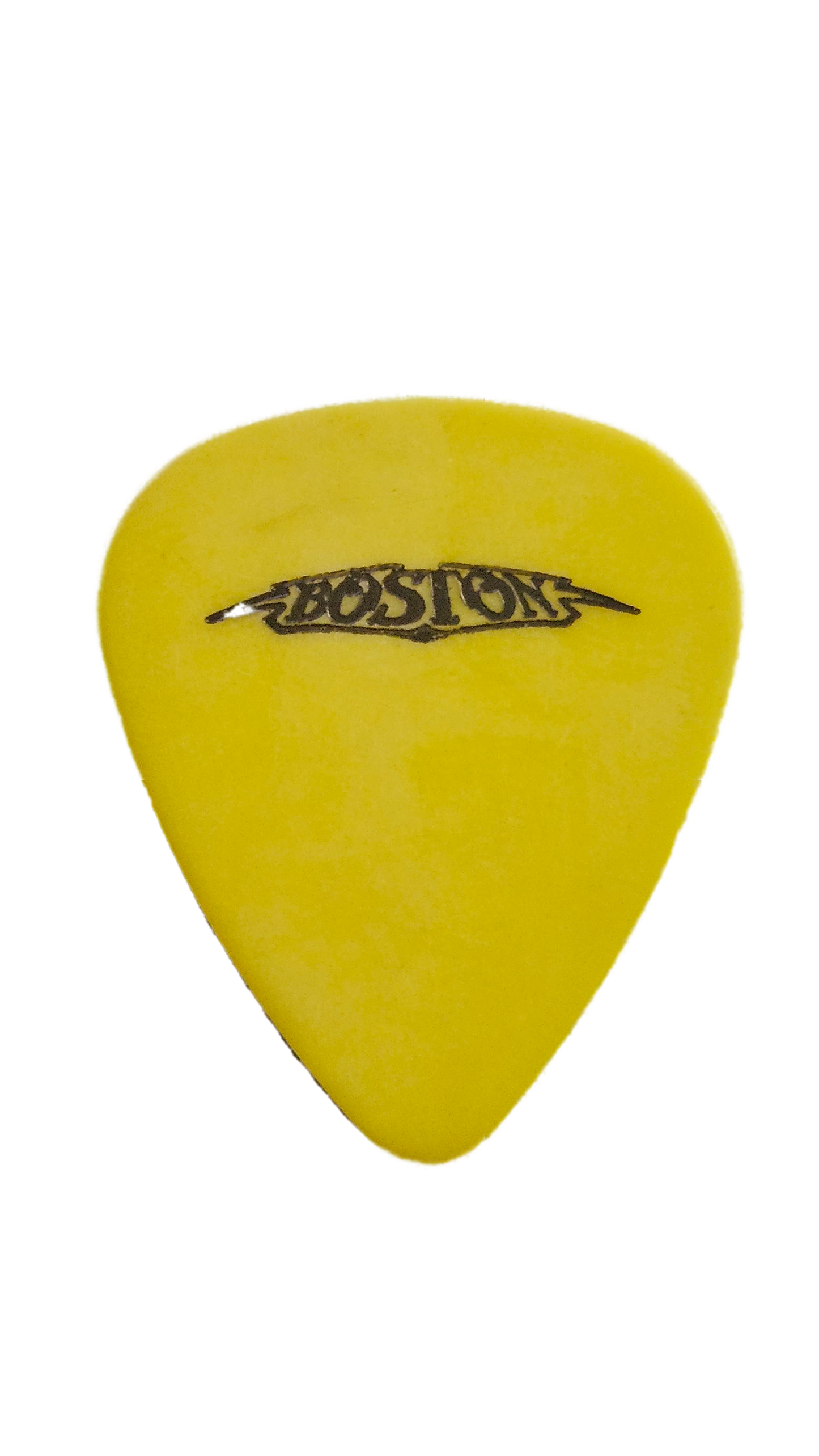 Boston Yellow Guitar Pick — Used/Played