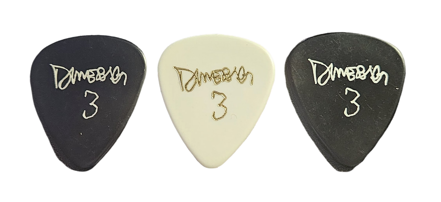 Damageplan Dimebag Darrell Signature Guitar Pick — 2004 Tour (White or Black)