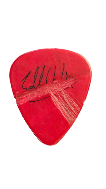 Eddie Van Halen Played Guitar Pick — Frankenstrat Print
