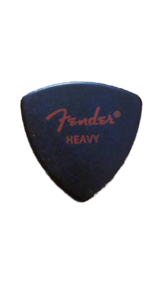 Fender Heavy Black Guitar Pick — G3 2001 Stu Hamm Tour