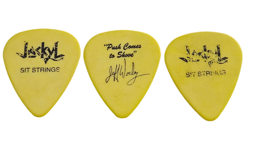 Jackyl Yellow Guitar Pick — "Push Comes to Shove" Jeff Worley Signature