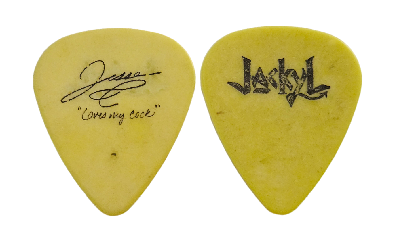 Jackyl Guitar Pick — “Loves My Cock” Jesse James Dupree Signature | Johnny “JW” Roberts Closet