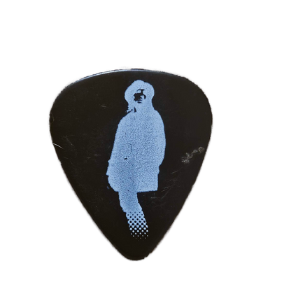 Joe Satriani Guitar Pick — Black with Image & Signature