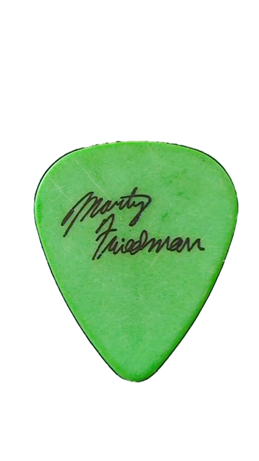 Marty Friedman Megadeth Signature Guitar Pick (Green)