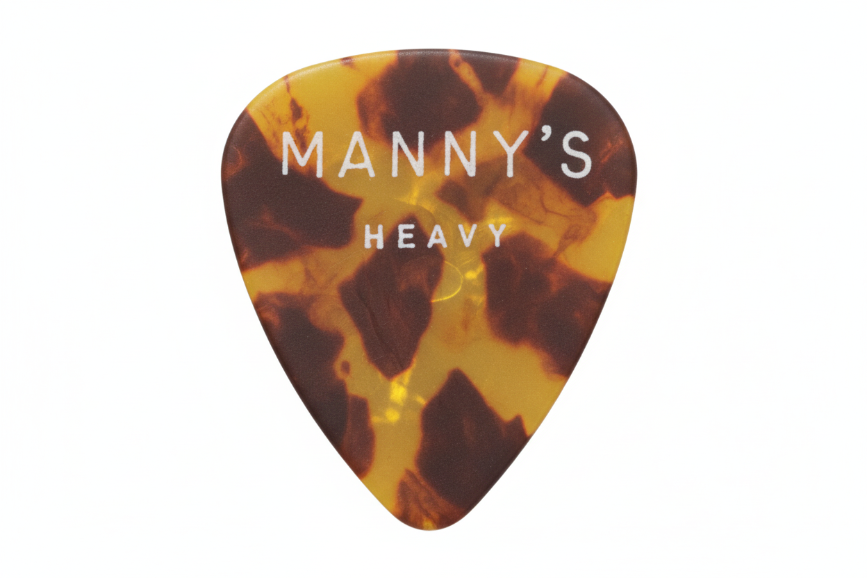 Manny's Heavy Guitar Pick — Tortoiseshell (Used/Played)