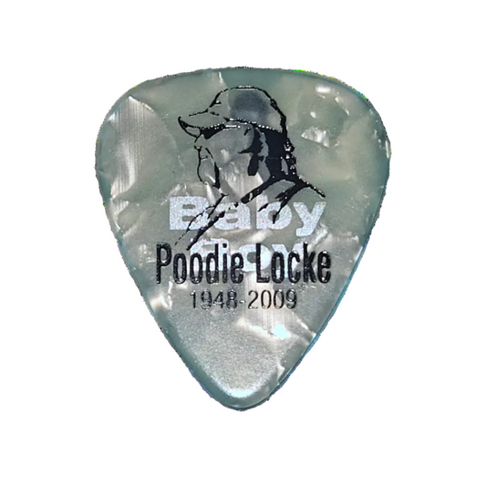 Poodie Locke Memorial Guitar Pick — "No Bad Days" & "Baby Boy" Holographic