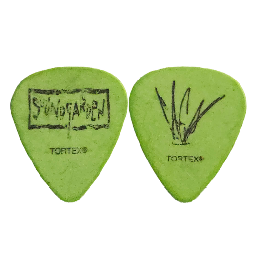 Soundgarden Green Guitar Pick — Used/Played