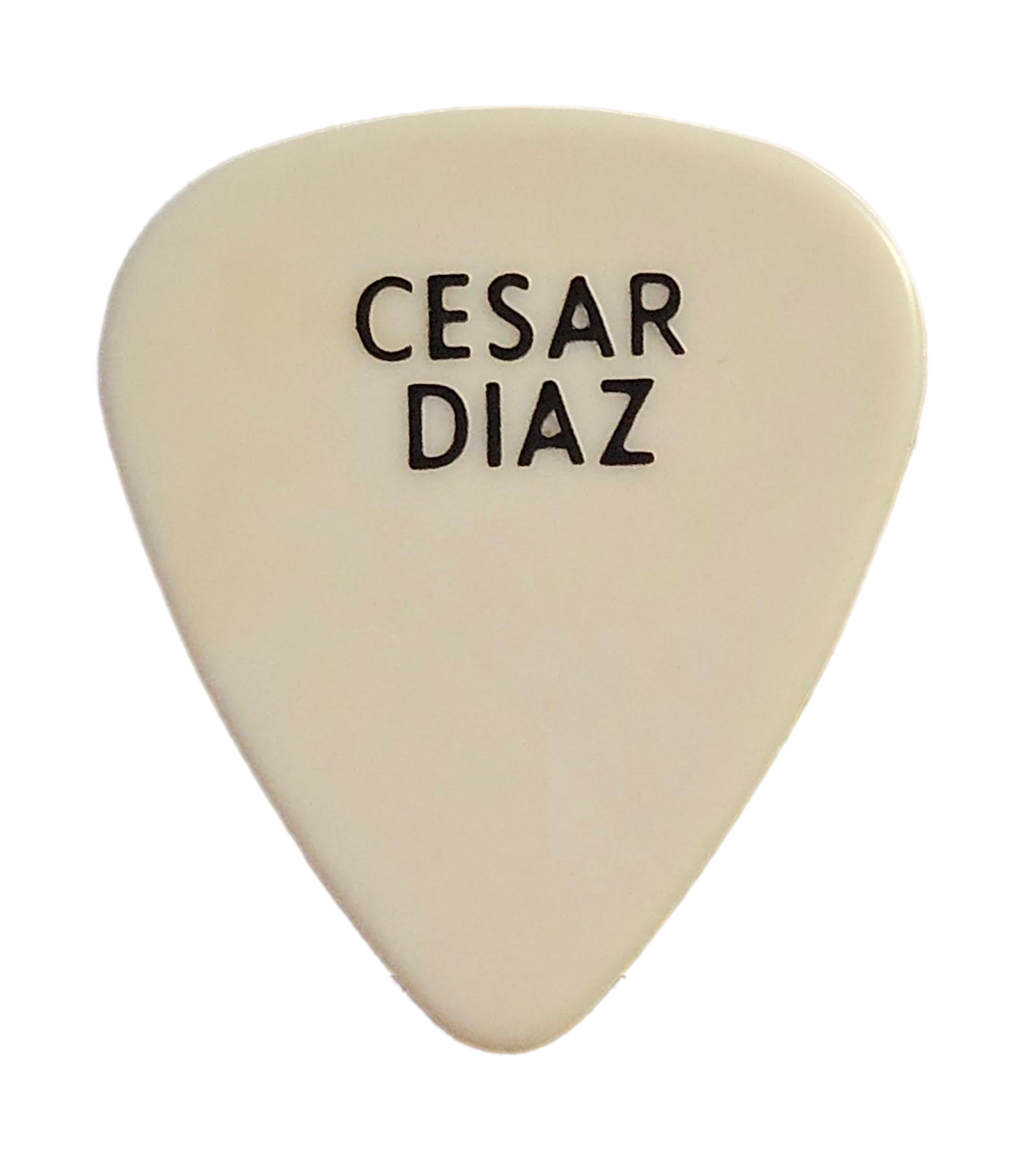 Cesar Diaz Guitar Pick — Used/Played (Blue or White)