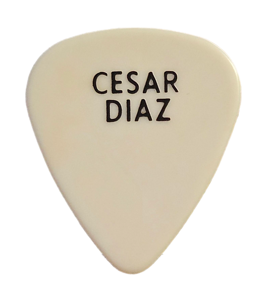Cesar Diaz Guitar Pick — Used/Played (Blue or White)