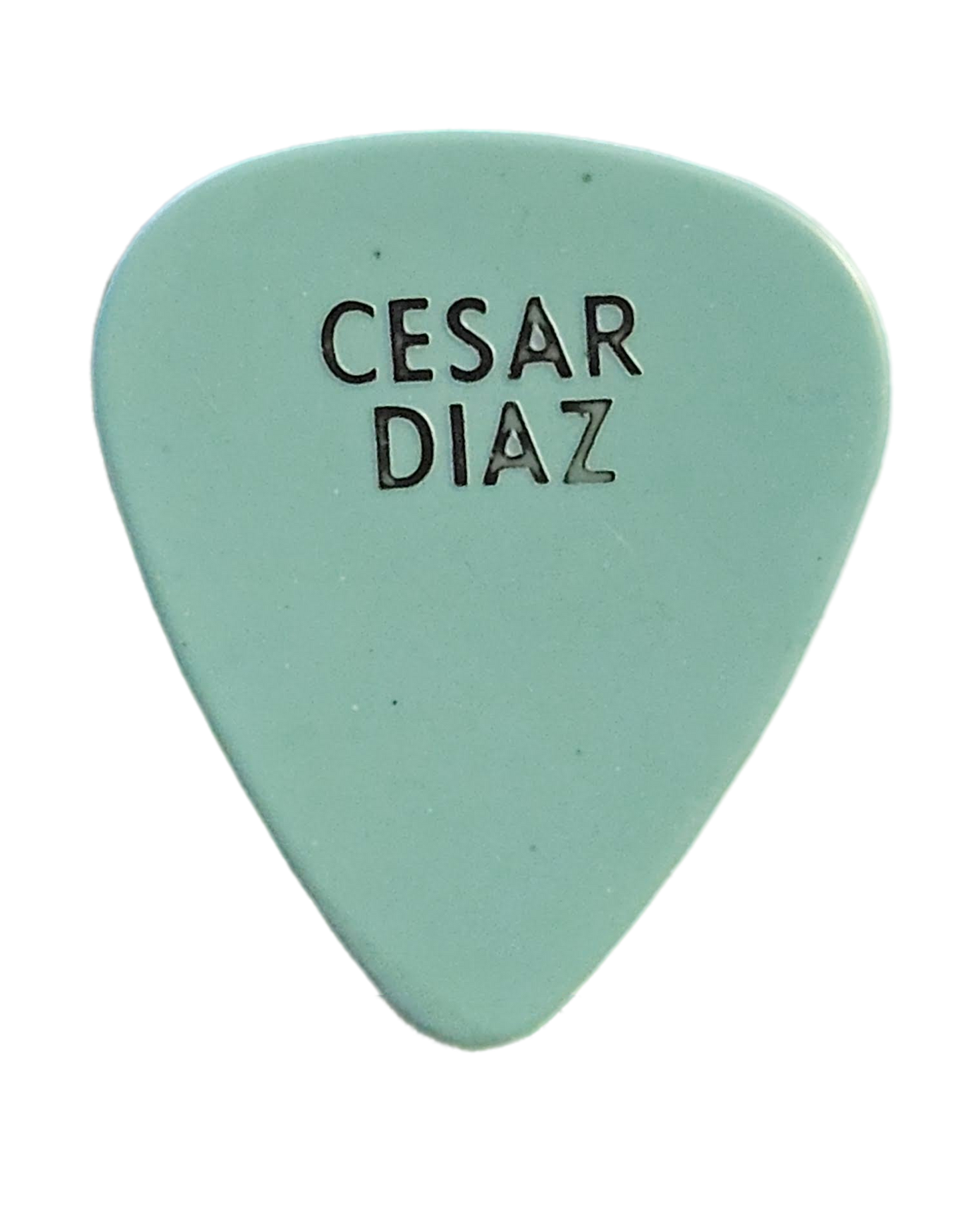 Cesar Diaz Guitar Pick — Used/Played (Blue or White)