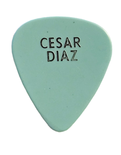 Cesar Diaz Guitar Pick — Used/Played (Blue or White)