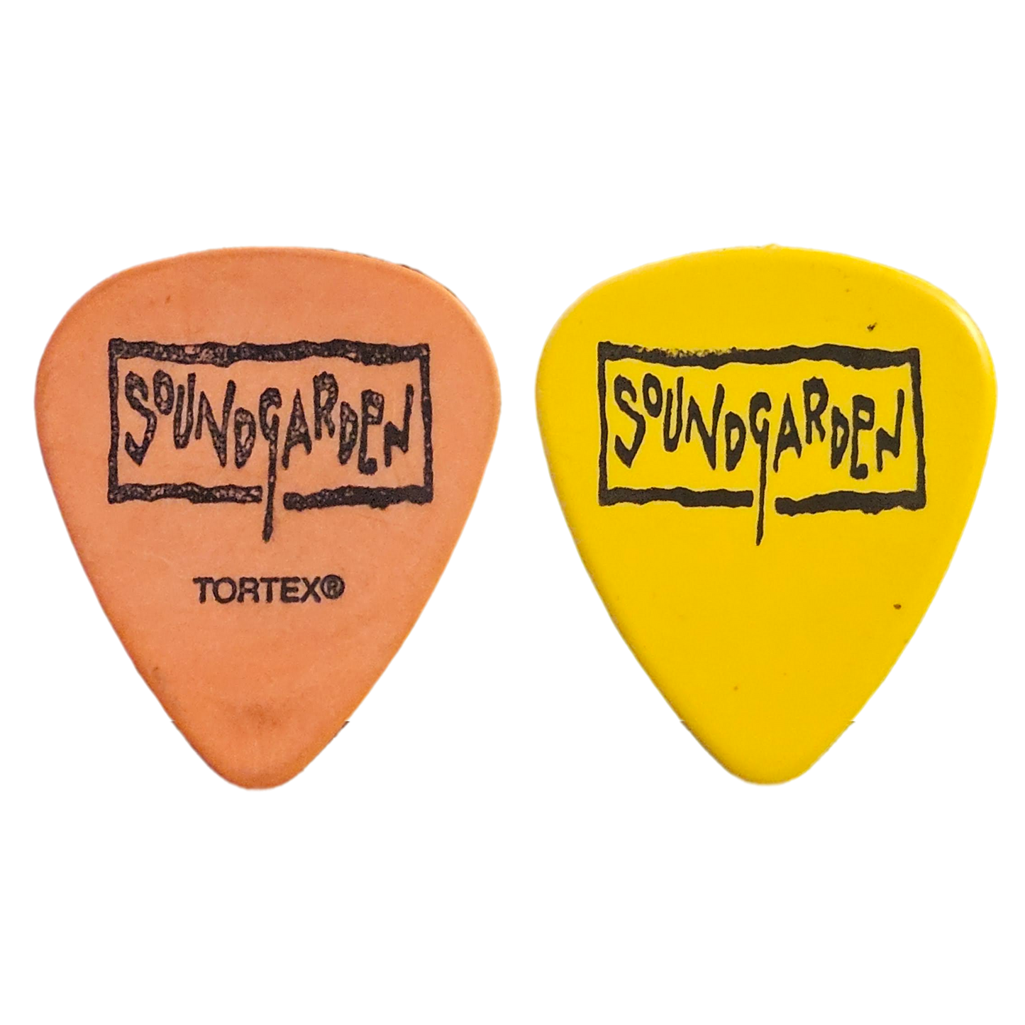 Soundgarden Guitar Pick — Used/Played (Orange or Yellow)