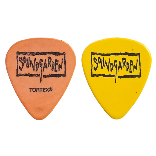 Soundgarden Guitar Pick — Used/Played (Orange or Yellow)