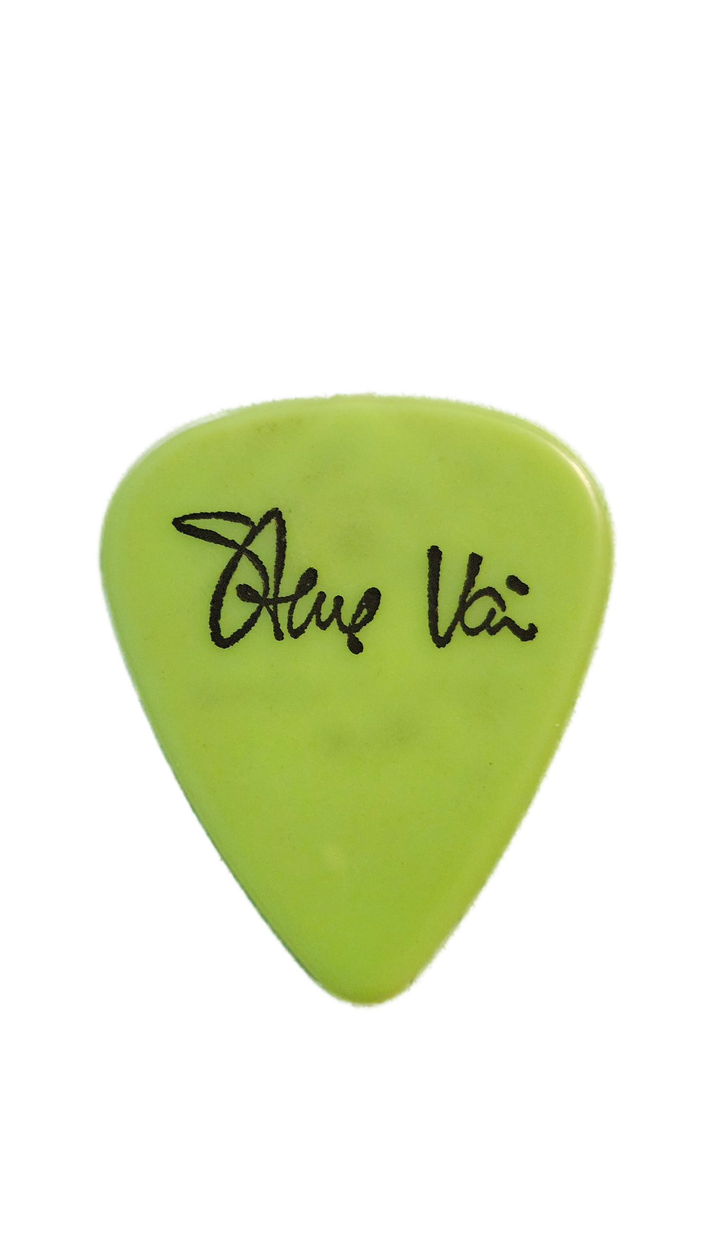 Steve Vai Guitar Pick — "Light w/out heat" (Green or Pink)